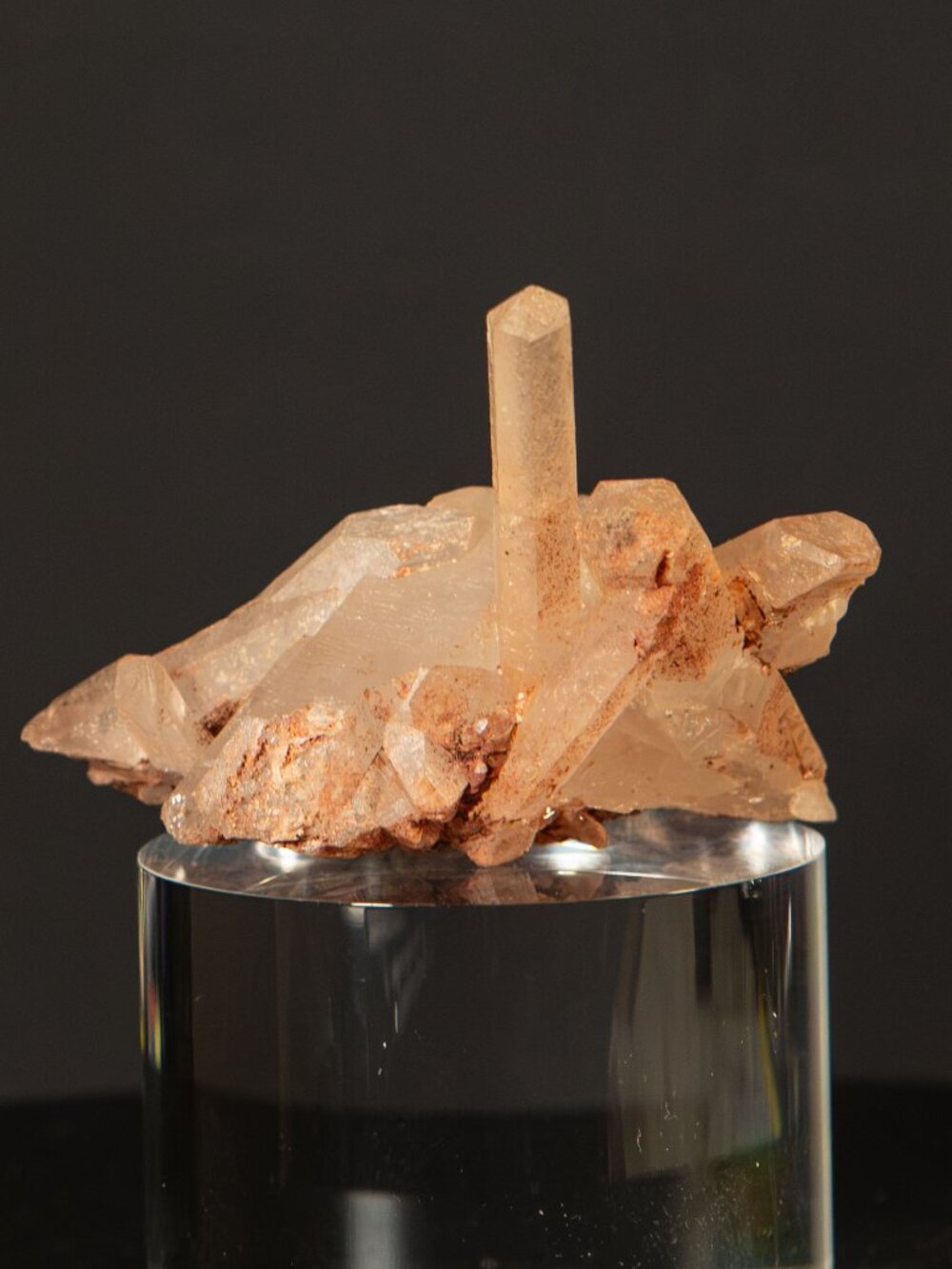 BOBO HOME Natural Raw Red Hematoid Quartz Crystal Cluster Specimen